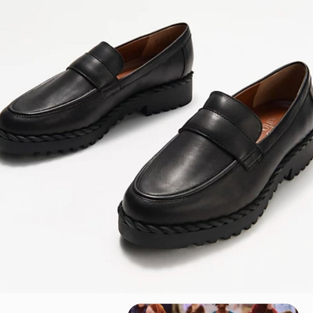 Franco Sarto Carol Lug Sole Loafers Size 10